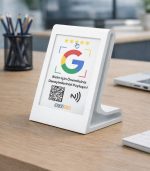 Beyaz NFC Kart Standı – Masaüstü Stand (Kart Hariç)